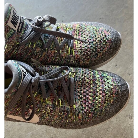 Nike LunarEpic Flyknit 2 \'Multicolor\' Gray Green Men’s Sz 7.5 863780-003 main image 12
